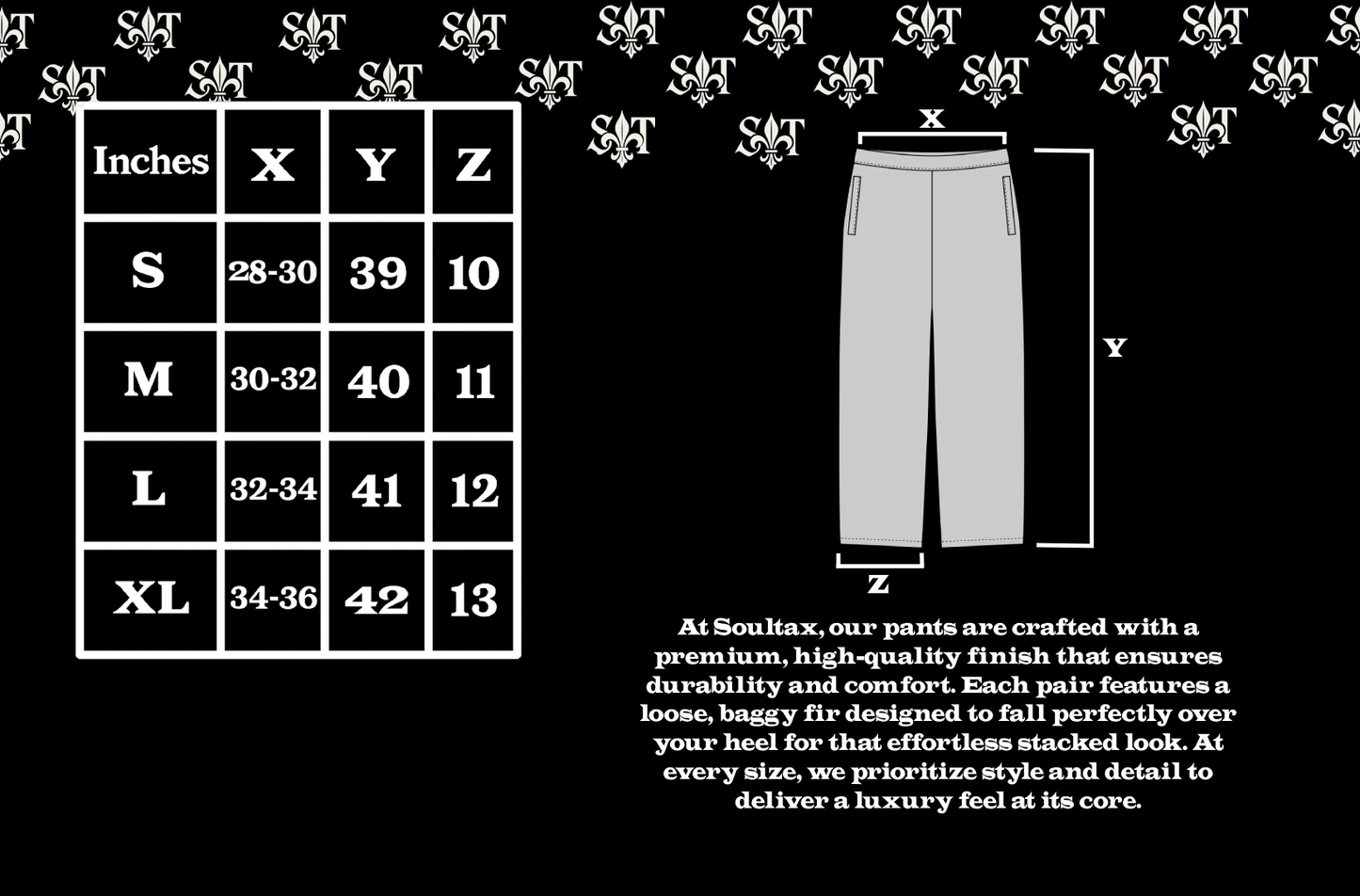 Crownspire Black Sweatpants